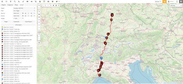 GPS Routenverfolgung für Wohnwagen